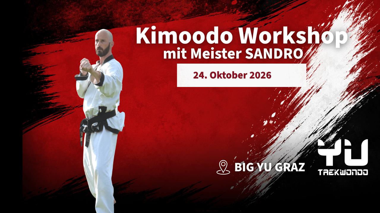 Kimoodo Workshop mit Meister Sandro im BIG YU Graz am 24. Oktober 2026