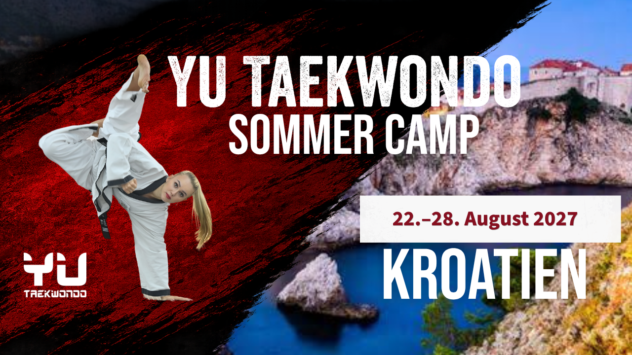 Intensives Taekwondo-Training, Farbgurt- und Schwarzgurtprüfungen sowie unvergessliche gemeinsame Erlebnisse machen das Sommer Camp 2027 zu einem Höhepunkt des Trainingsjahres.