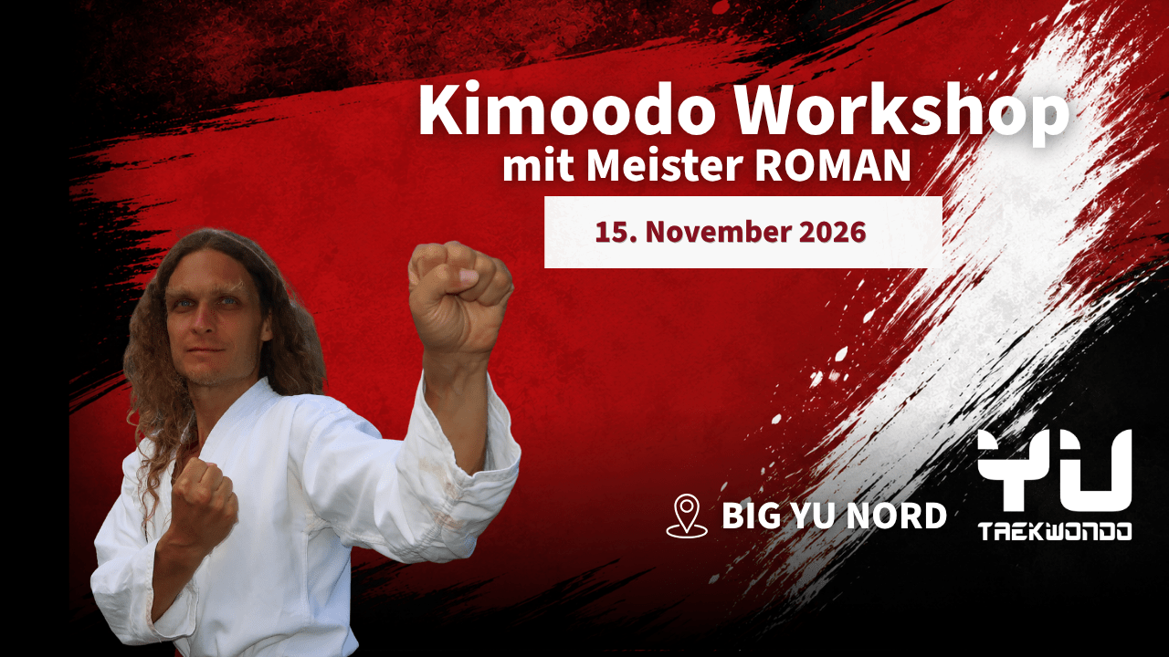 Kimoodo Workshop mit Meister Roman am 15. November 2026 im BIG YU Nord Wien